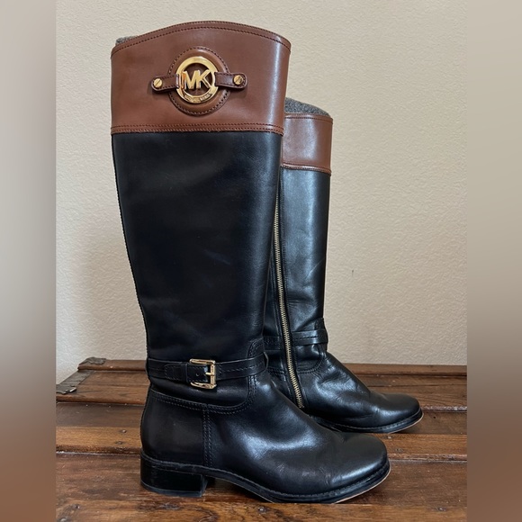 Leather Boots Michael Kors Rider Boots - Picture 8 of 9